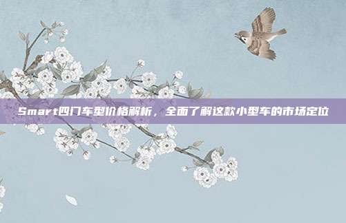 Smart四门车型价格解析，全面了解这款小型车的市场定位