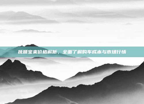 抚顺宝来价格解析，全面了解购车成本与市场行情