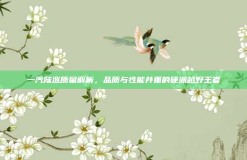 一汽陆巡质量解析，品质与性能并重的硬派越野王者