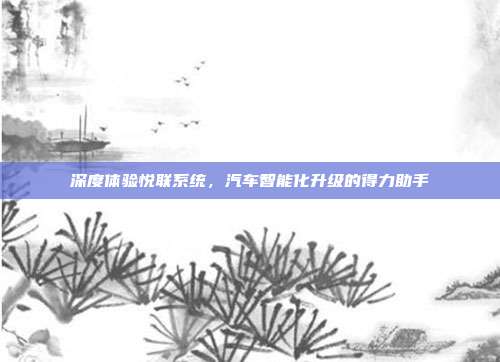 深度体验悦联系统，汽车智能化升级的得力助手