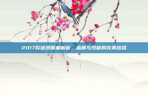 2017款途观质量解析，品质与性能的完美结合