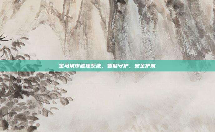 宝马城市碰撞系统，智能守护，安全护航