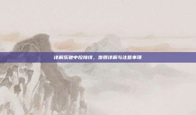 详解乐驰中控接线，步骤详解与注意事项