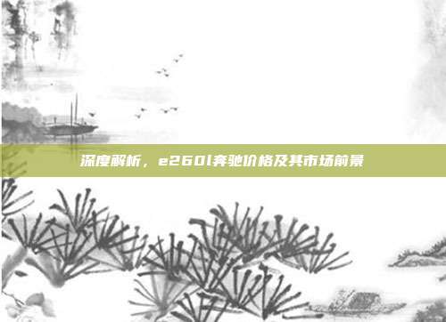 深度解析，e260l奔驰价格及其市场前景