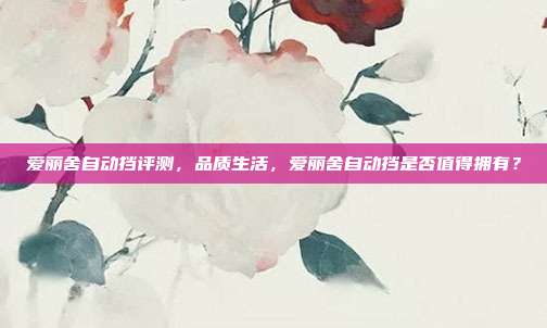 爱丽舍自动挡评测，品质生活，爱丽舍自动挡是否值得拥有？