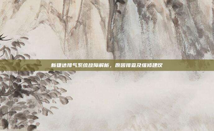 新捷达排气系统故障解析，原因排查及维修建议