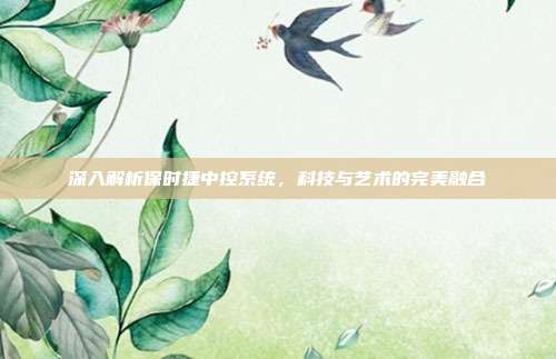 深入解析保时捷中控系统，科技与艺术的完美融合