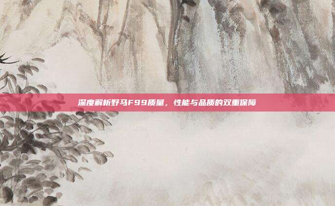 深度解析野马F99质量，性能与品质的双重保障