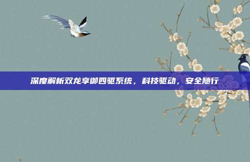 深度解析双龙享御四驱系统，科技驱动，安全随行