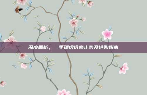 深度解析，二手瑞虎价格走势及选购指南