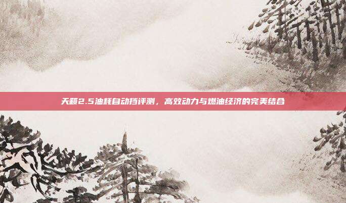 天籁2.5油耗自动挡评测，高效动力与燃油经济的完美结合