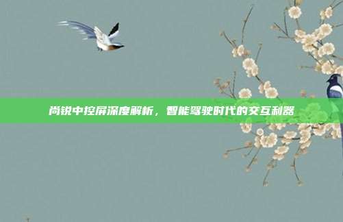 尚锐中控屏深度解析，智能驾驶时代的交互利器