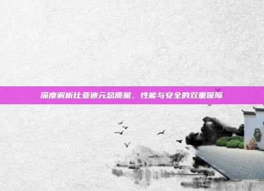 深度解析比亚迪元总质量，性能与安全的双重保障