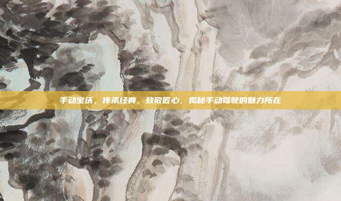 手动宝沃，传承经典，致敬匠心，揭秘手动驾驶的魅力所在