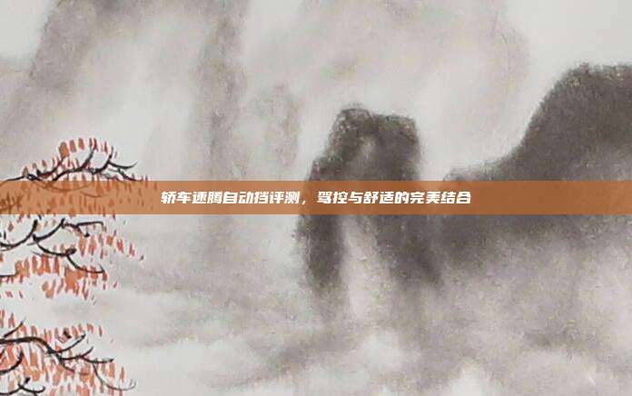 轿车速腾自动挡评测，驾控与舒适的完美结合
