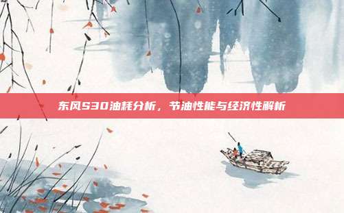 东风S30油耗分析，节油性能与经济性解析