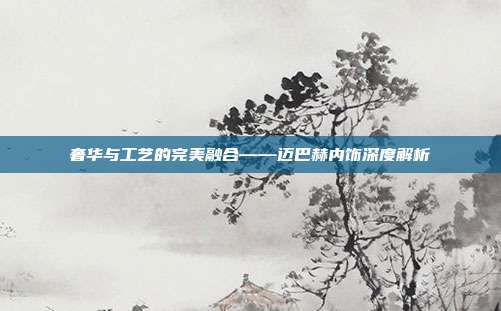 奢华与工艺的完美融合——迈巴赫内饰深度解析