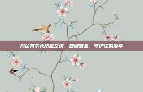 揭秘高尔夫防盗系统，智能安全，守护您的爱车