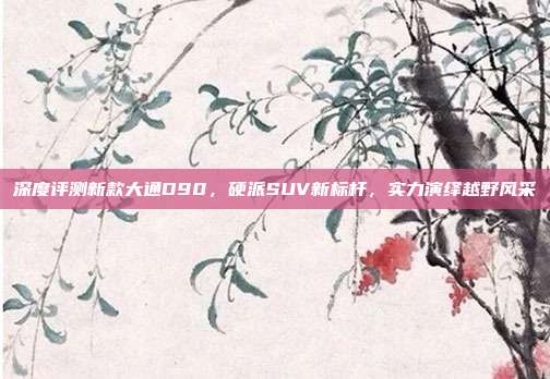 深度评测新款大通D90，硬派SUV新标杆，实力演绎越野风采