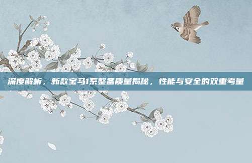 深度解析，新款宝马1系整备质量揭秘，性能与安全的双重考量