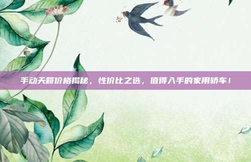 手动天籁价格揭秘，性价比之选，值得入手的家用轿车！