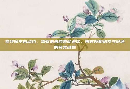 福特轿车自动挡，驾驭未来的智能选择，带你领略科技与舒适的完美融合