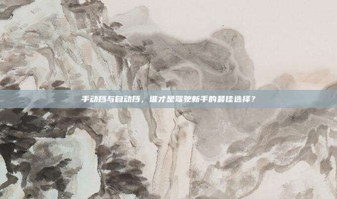 手动挡与自动挡，谁才是驾驶新手的最佳选择？
