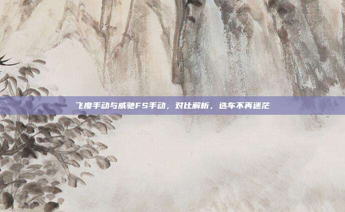 飞度手动与威驰FS手动，对比解析，选车不再迷茫