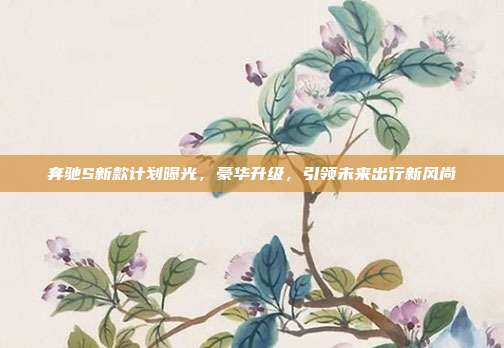 奔驰S新款计划曝光，豪华升级，引领未来出行新风尚