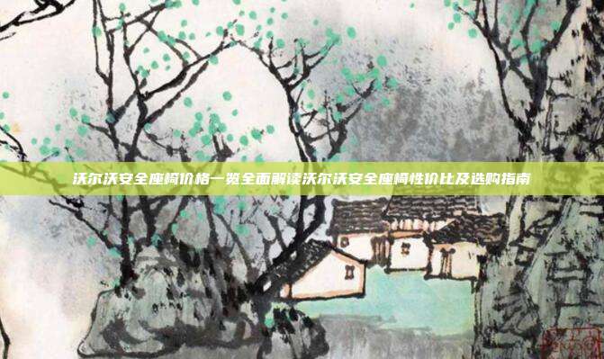 沃尔沃安全座椅价格一览全面解读沃尔沃安全座椅性价比及选购指南