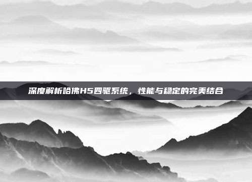 深度解析哈佛H5四驱系统，性能与稳定的完美结合
