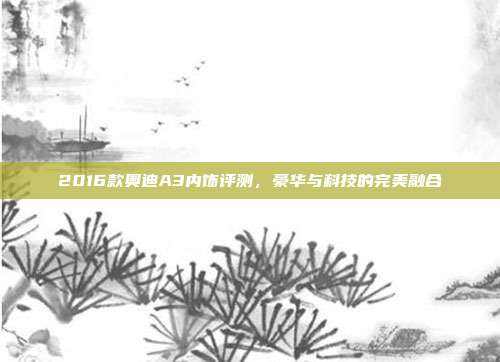 2016款奥迪A3内饰评测，豪华与科技的完美融合