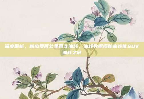 深度解析，帕杰罗百公里真实油耗，油耗数据揭秘高性能SUV油耗之谜
