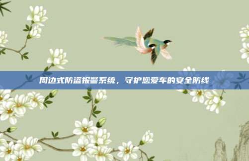 周边式防盗报警系统，守护您爱车的安全防线