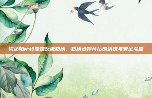 揭秘帕萨特悬挂系统材质，材质选择背后的科技与安全考量