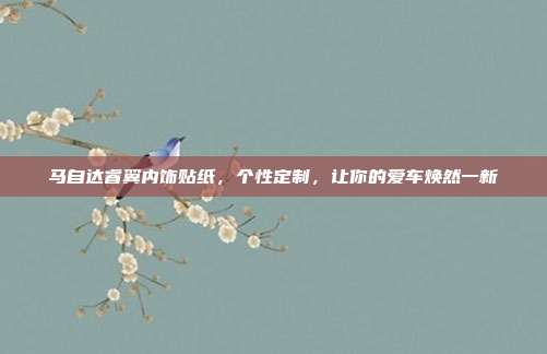 马自达睿翼内饰贴纸，个性定制，让你的爱车焕然一新