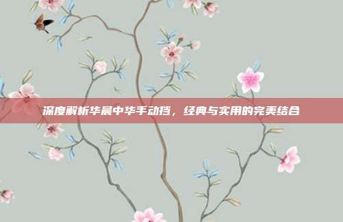 深度解析华晨中华手动挡，经典与实用的完美结合