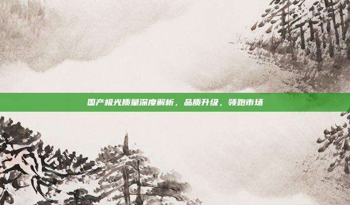国产极光质量深度解析，品质升级，领跑市场