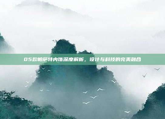 05款帕萨特内饰深度解析，设计与科技的完美融合