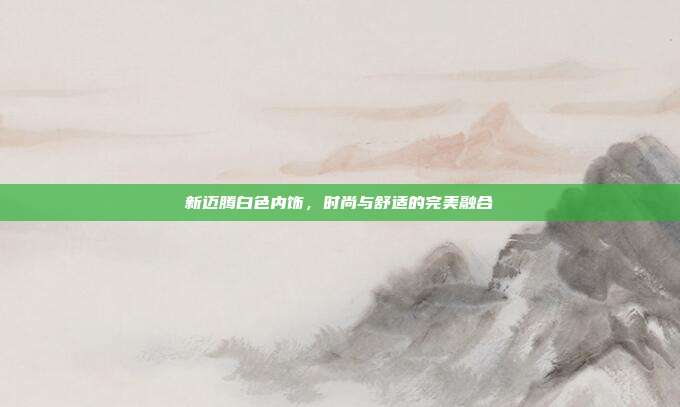 新迈腾白色内饰，时尚与舒适的完美融合