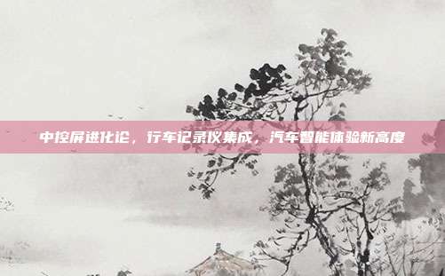 中控屏进化论，行车记录仪集成，汽车智能体验新高度