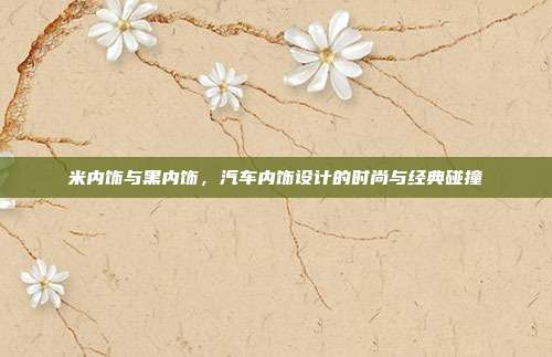 米内饰与黑内饰，汽车内饰设计的时尚与经典碰撞