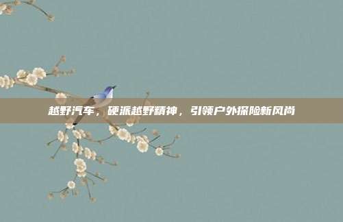 越野汽车，硬派越野精神，引领户外探险新风尚