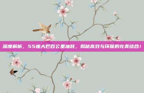 深度解析，55座大巴百公里油耗，揭秘高效与环保的完美结合！