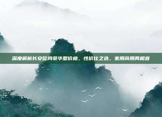 深度解析长安欧尚豪华型价格，性价比之选，家用商用两相宜