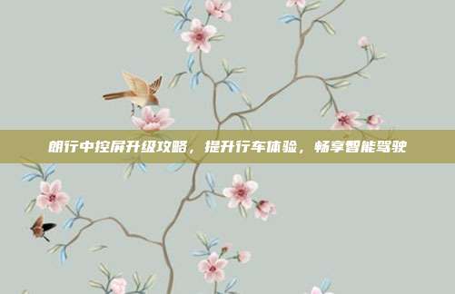 朗行中控屏升级攻略，提升行车体验，畅享智能驾驶
