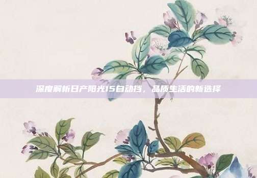 深度解析日产阳光15自动挡，品质生活的新选择