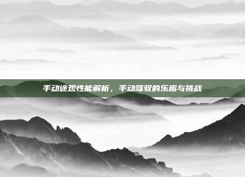 手动途观性能解析，手动驾驭的乐趣与挑战