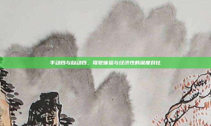 手动挡与自动挡，驾驶体验与经济性的深度对比