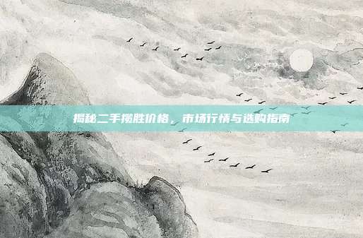 揭秘二手揽胜价格，市场行情与选购指南